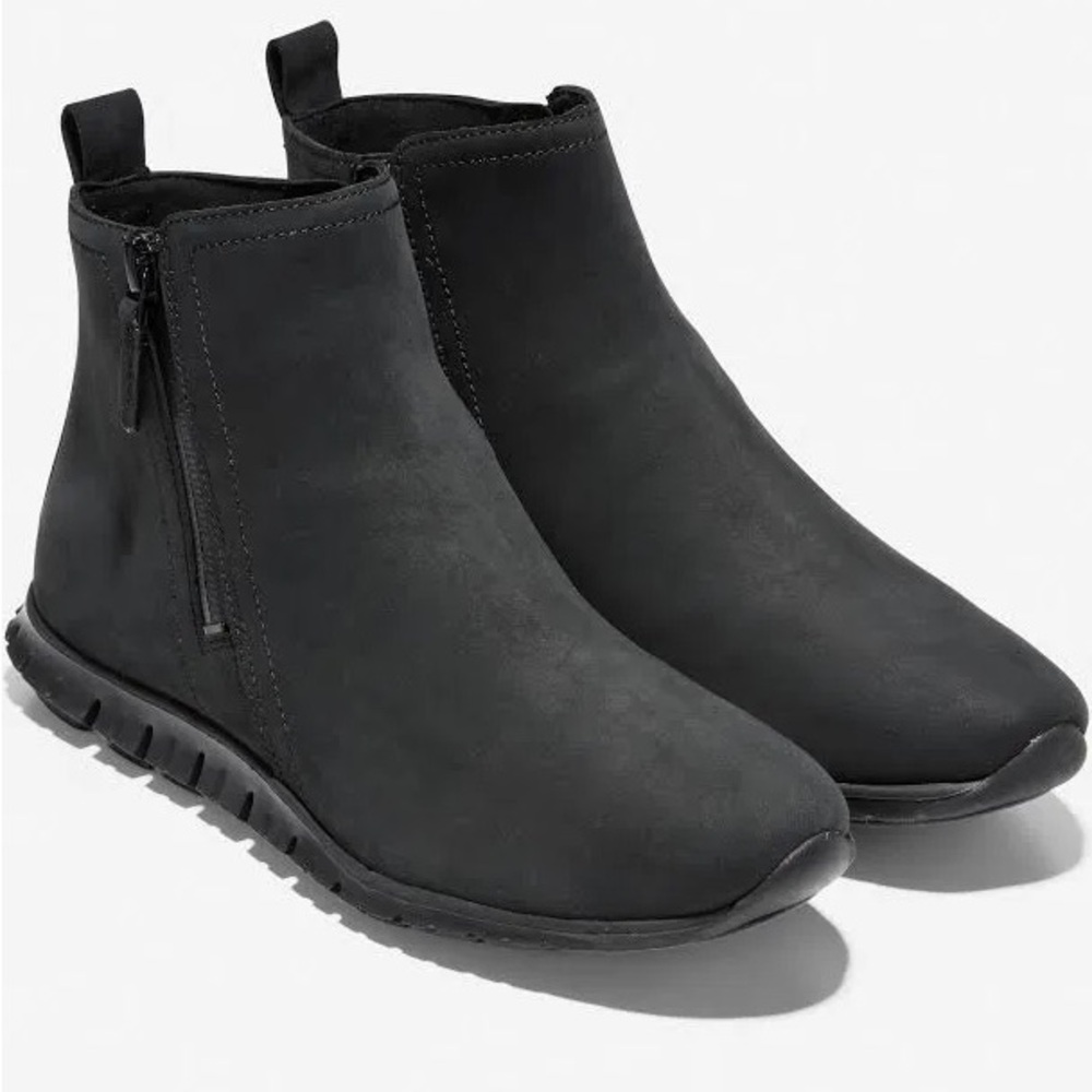 Cole Haan Women's Zerogrand Side Zip Bootie Waterproof Ankle Boot size 8.5 black